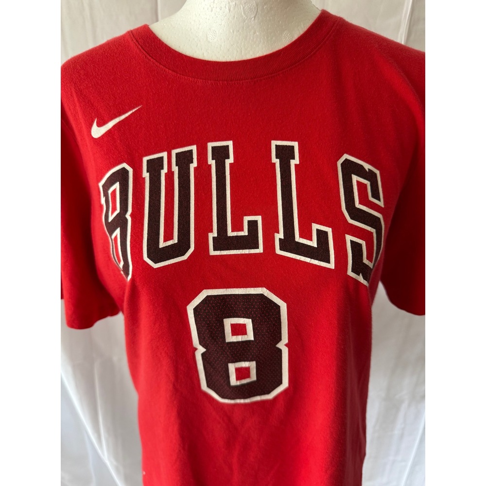 Nike NBA Bulls Lavine #8 Dri-FIT Red Boys XL‎ 18/20 Basketball T-Shirt